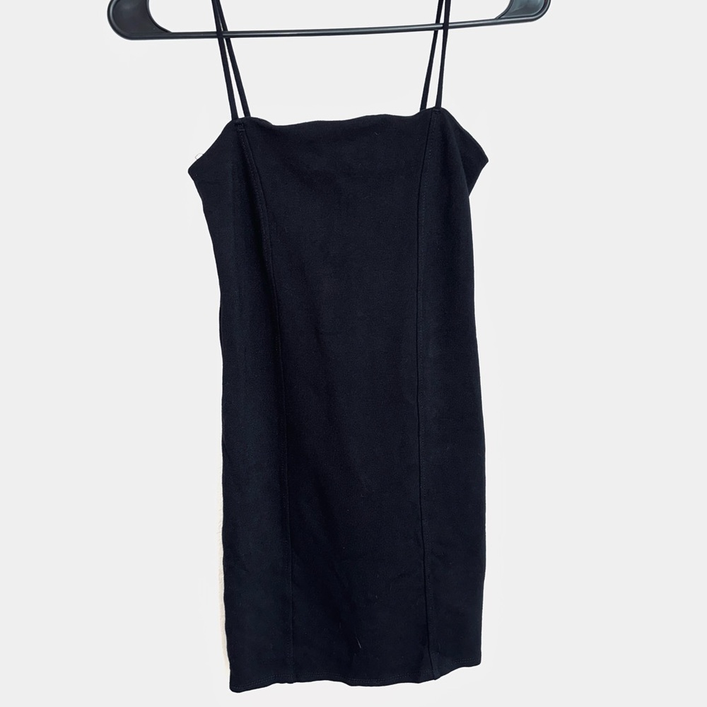 Black mini dress